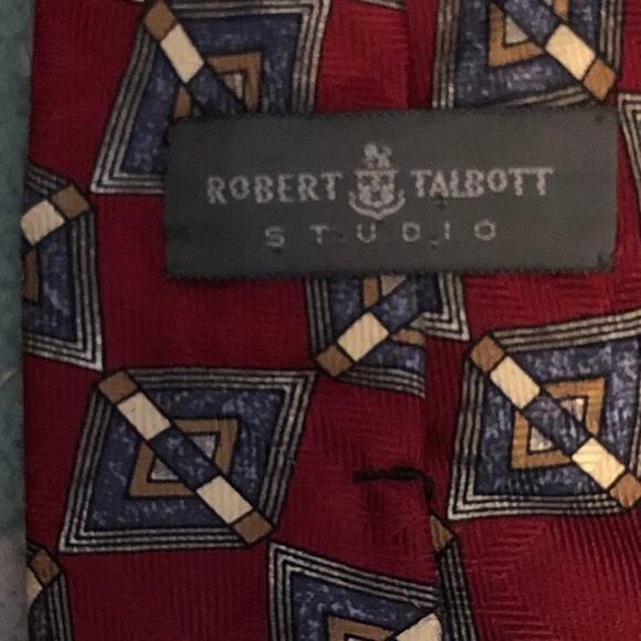 Robert Talbott Studio Red Patterned Tie - Picture 2 of 2
